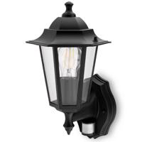 Svítidlo zahradní fasádní externí E27 z čidlem pohybu černé BELLIS LUMILED LUMOGR0115