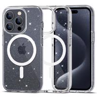 Tech-Protect FlexAir Hybrid MagSafe pouzdro pro iPhone 15 Pro - průhledný brokát