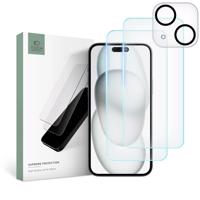 Tech-Protect Supreme Set pro iPhone 15 Plus 2x tvrzené sklo na displej / tvrzené sklo na fotoaparát