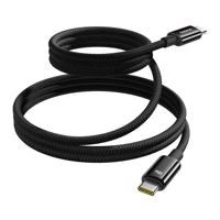 USB kabel Baseus Tungsten Gold USB-C na USB-C 100W 1m (černý) 067838
