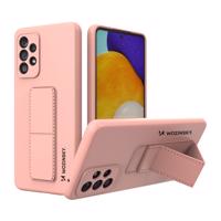 Wozinsky Kickstand Case silikonové pouzdro se stojánkem Samsung Galaxy A73 růžové 5907769319983