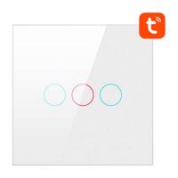 ZigBee Avatto LZTS02-EU-W3 Trojitý Neutrální bílá dotykový spínač TUYA (bílý)